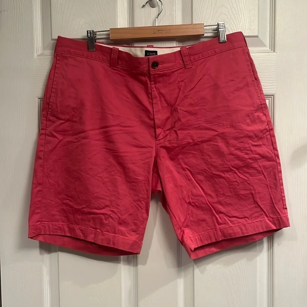 J. Crew brand size 36 flat front shorts